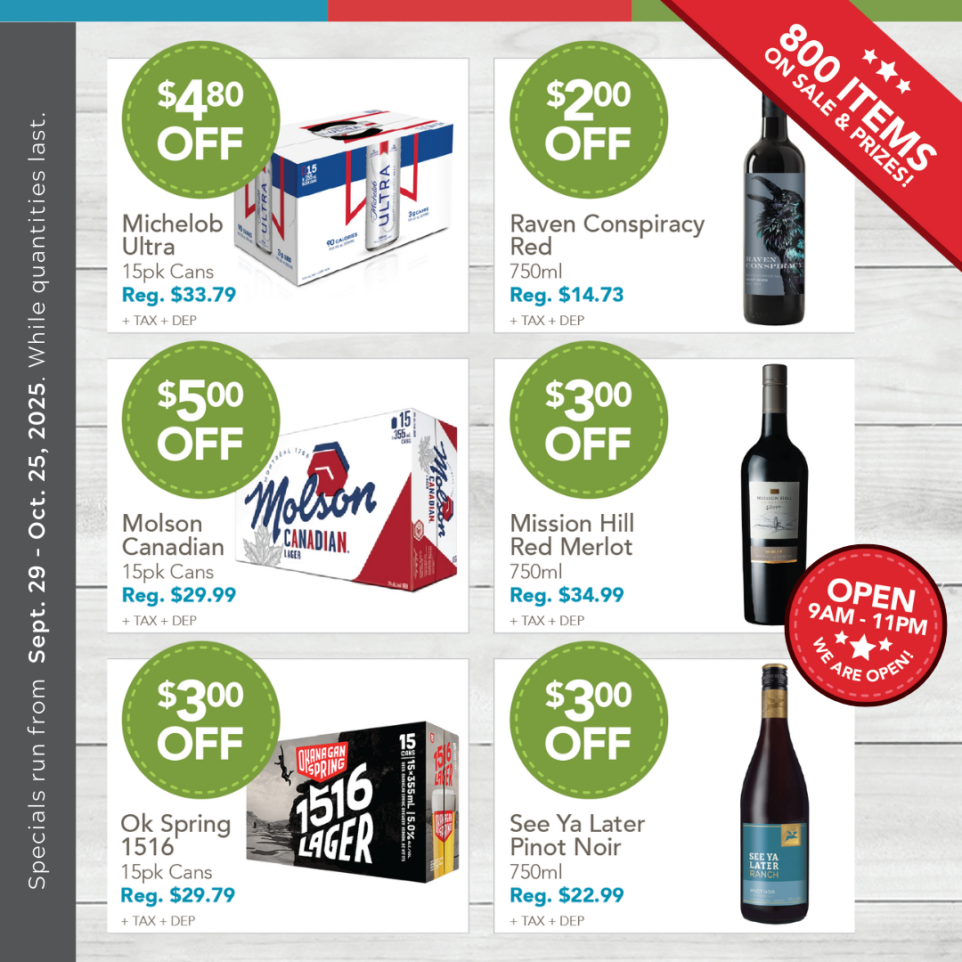 Liquor Sepcials October Page 1